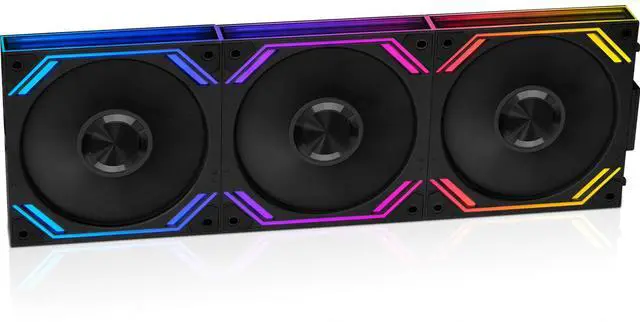 Main image of iHTP UNI Fan 120mm ARGB PWM G120PRO Reverse Case fan, Daisy-Chain Connection Triple Pack