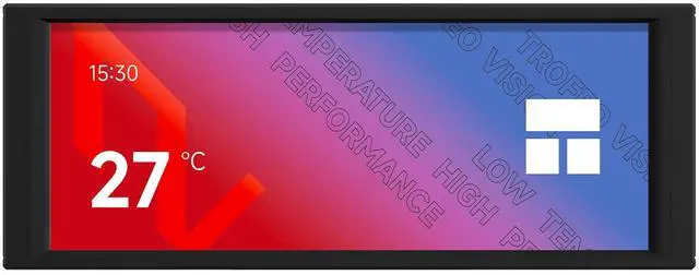 Alt view image 2 of 4 - Thermalright Trofeo Vision LCD AIO Display 6.86 PC Monitor, USB Type-C Screen for Real-Time Hardware Monitoring, with Preset & DIY Themes for Gaming PC Case/CPU Cooler