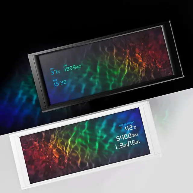 Alt view image 3 of 4 - Thermalright Trofeo Vision LCD AIO Display 6.86 PC Monitor, USB Type-C Screen for Real-Time Hardware Monitoring, with Preset & DIY Themes for Gaming PC Case/CPU Cooler