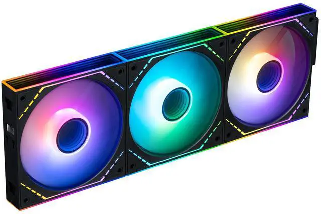 Main image of Thermalright TL-M12Q-S X3 120mm PC Case Fans, 2000 RPM High Airflow, ARGB Daisy-Chain, Infinity-Mirror Lighting, 3-Pack, Black