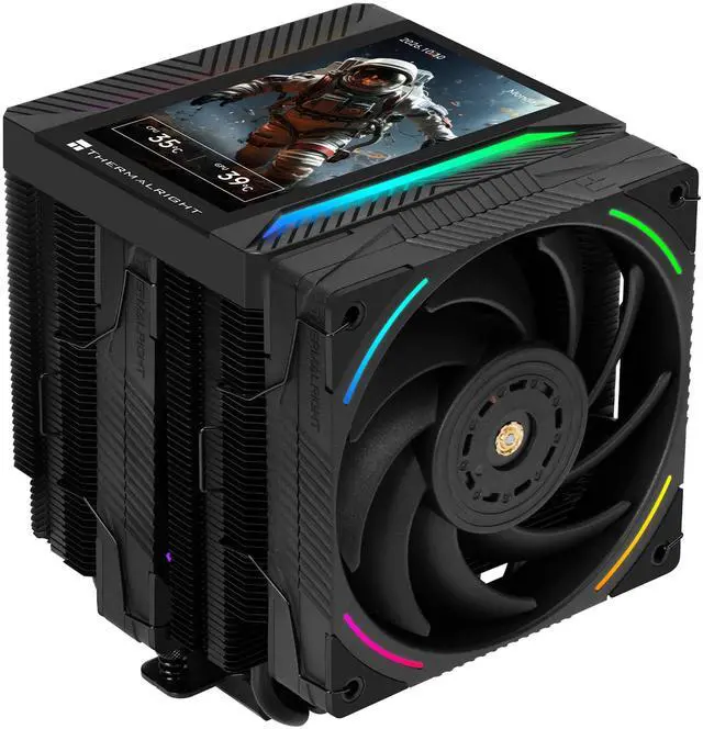 Main image of Thermalright Peerless Assassin 120 Vision MAX ARGB CPU Cooler, 5 Inch LCD, TL-K12 2150RPM 120mm Fans, for AMD AM4/AM5, Intel 1851/1700