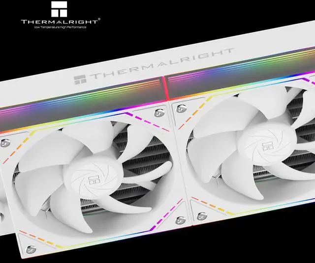 Alt view image 4 of 7 - Thermalright Peerless Vision 240 ARGB White 240mm AIO CPU Liquid Cooler, 3.95" 480x480 LCD, 2000RPM PWM ARGB Fans, for Intel and AMD