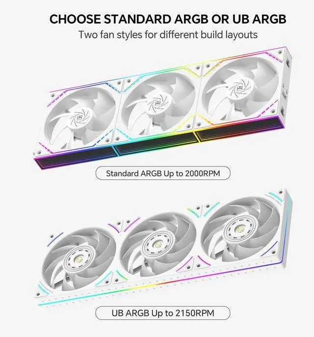 Alt view image 4 of 7 - Thermalright Levita Vision 360 ARGB White 360mm AIO CPU Liquid Cooler, 6.67" 2400x1080 LCD, 2000RPM PWM ARGB Fans, for Intel and AMD