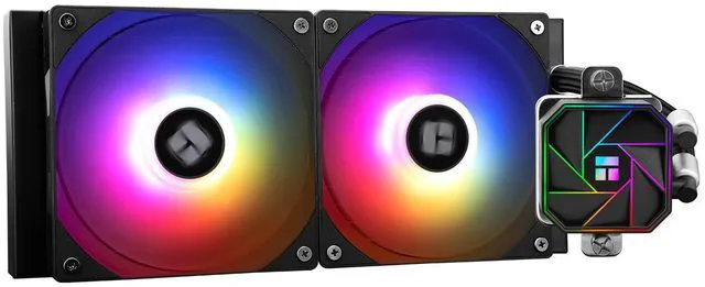 Main image of Thermalright Aqua Elite 240 V3 ARGB Black 240mm AIO CPU Liquid Cooler, 2800RPM Pump, Dual TL-C12B-S V2 PWM ARGB Fans, Intel/AMD