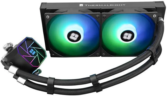 Alt view image 6 of 7 - Thermalright Aqua Elite 240 V3 ARGB Black 240mm AIO CPU Liquid Cooler, 2800RPM Pump, Dual TL-C12B-S V2 PWM ARGB Fans, Intel/AMD