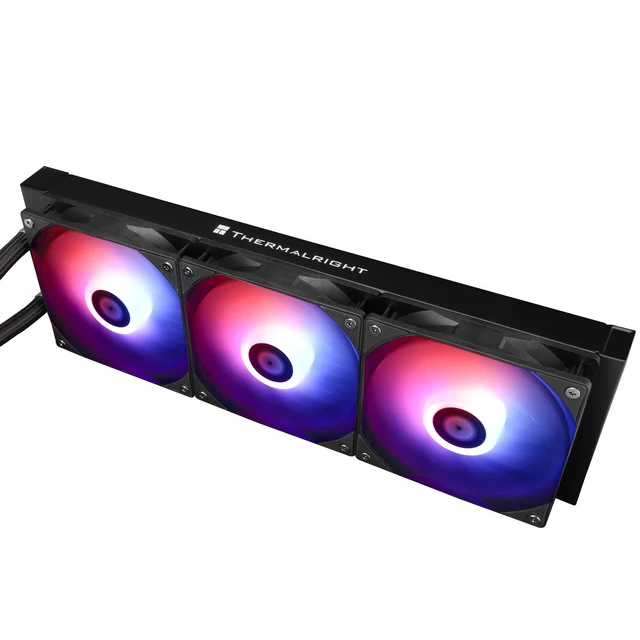 Alt view image 3 of 7 - Thermalright Aqua Elite 360 V3 ARGB Black 360mm AIO CPU Liquid Cooler, 2800RPM Pump, Dual TL-C12B-S V2 PWM ARGB Fans, Intel/AMD Black 3 Fan Slots 120mm