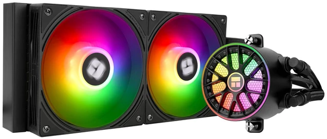 Main image of Thermalright Aqua Elite 240 V6 ARGB Black 240mm AIO CPU Liquid Cooler, 2800RPM Pump, TL-N12-R5-S 2000RPM PWM ARGB Fans, Intel/AMD Black 2 Fan Slots 120mm