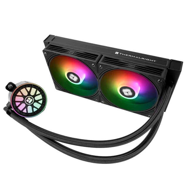 Alt view image 3 of 7 - Thermalright Aqua Elite 240 V6 ARGB Black 240mm AIO CPU Liquid Cooler, 2800RPM Pump, TL-N12-R5-S 2000RPM PWM ARGB Fans, Intel/AMD Black 2 Fan Slots 120mm