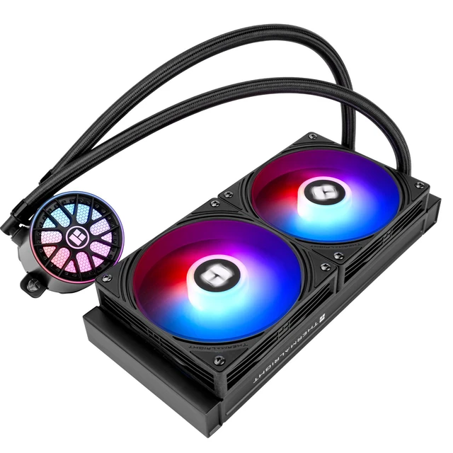Alt view image 6 of 7 - Thermalright Aqua Elite 240 V6 ARGB Black 240mm AIO CPU Liquid Cooler, 2800RPM Pump, TL-N12-R5-S 2000RPM PWM ARGB Fans, Intel/AMD Black 2 Fan Slots 120mm