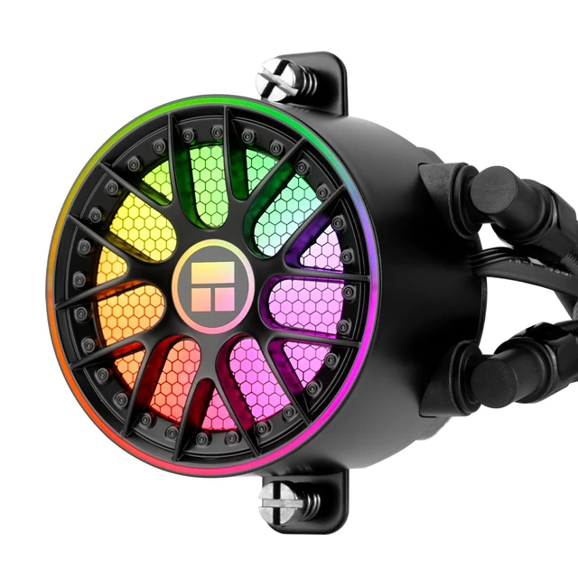 Alt view image 2 of 7 - Thermalright Aqua Elite 240 V6 ARGB Black 240mm AIO CPU Liquid Cooler, 2800RPM Pump, TL-N12-R5-S 2000RPM PWM ARGB Fans, Intel/AMD Black 2 Fan Slots 120mm
