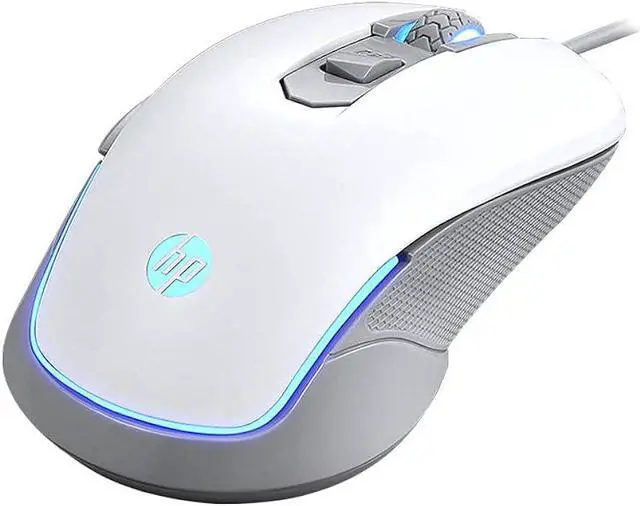 Main image of HP M200 Gaming Mouse, LED, 2400 MAX DPI, USB wired, 4 DPI modes, 6 buttons, Optical Sensor, 5 million clicks, 125Hz default polling rate (BLACK/WHITE) White