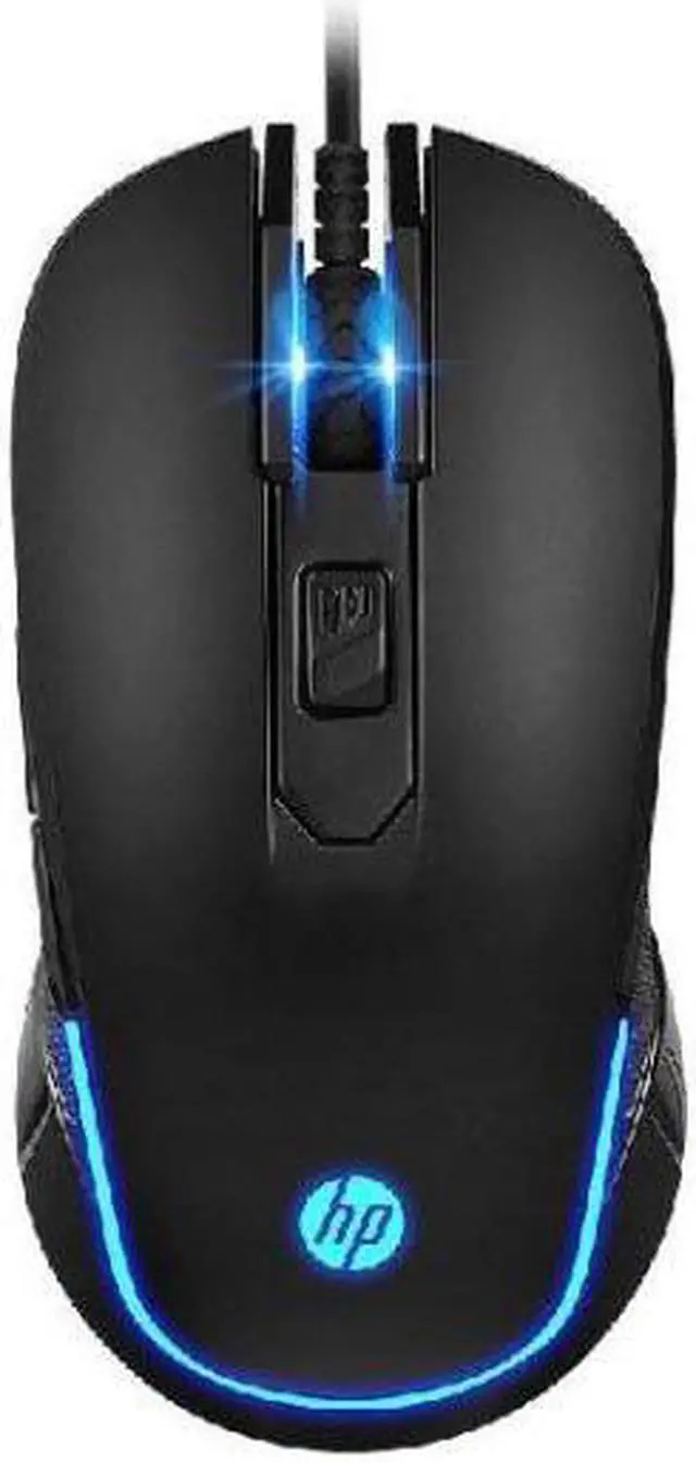 Alt view image 3 of 5 - HP M200 Gaming Mouse, LED, 2400 MAX DPI, USB wired, 4 DPI modes, 6 buttons, Optical Sensor, 5 million clicks, 125Hz default polling rate (BLACK/WHITE) White