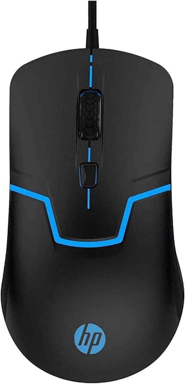 Main image of HP M100s Gaming Mouse, USB Wired, 4 DPI levels, 3200 MAX DPI, 6 buttons, Optical sensor, 5 million clicks, Ergonomic design, (BLACK/WHITE)