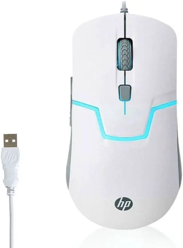 Alt view image 2 of 7 - HP M100s Gaming Mouse, USB Wired, 4 DPI levels, 3200 MAX DPI, 6 buttons, Optical sensor, 5 million clicks, Ergonomic design, (BLACK/WHITE)