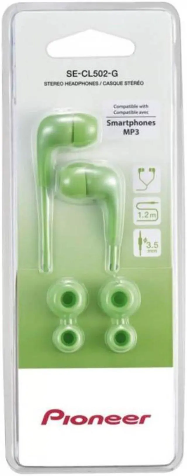 Alt view image 5 of 5 - Pioneer SE-CL502 Wired Stereo Earphones, 3.5mm Jack, Sport Earphones
