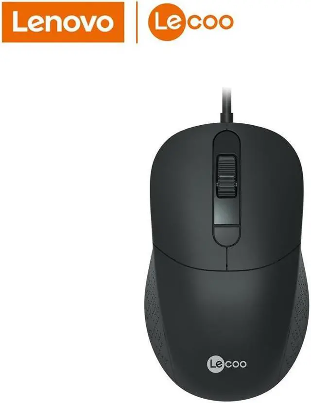 Main image of Lenovo (Lecoo) MS102 Mouse, USB wired, 2400 MAX DPI, 4 keys, up to 3 million clicks