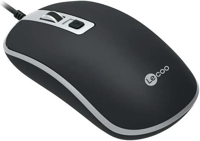 Alt view image 4 of 6 - Lenovo (Lecoo) MS104, USB Wired Mouse, 1600 MAX DPI, 4 keys, 3 million clicks key lifespan