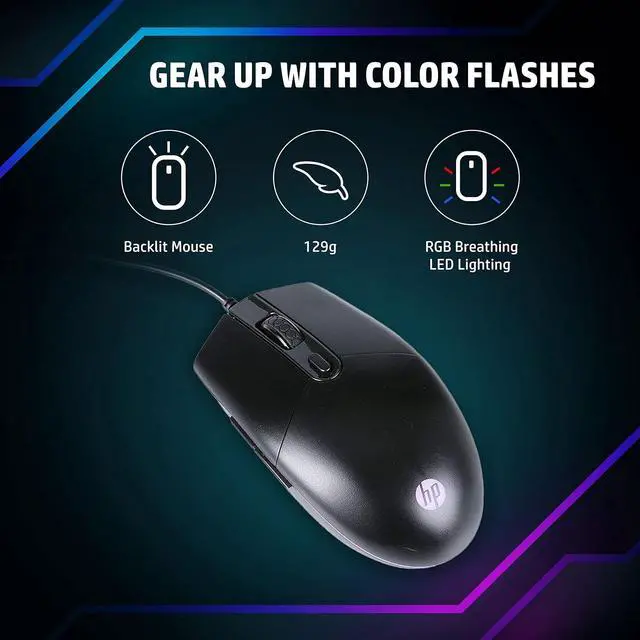 Alt view image 5 of 5 - HP M260 Gaming Mouse with Adjustable DPI up to 6400