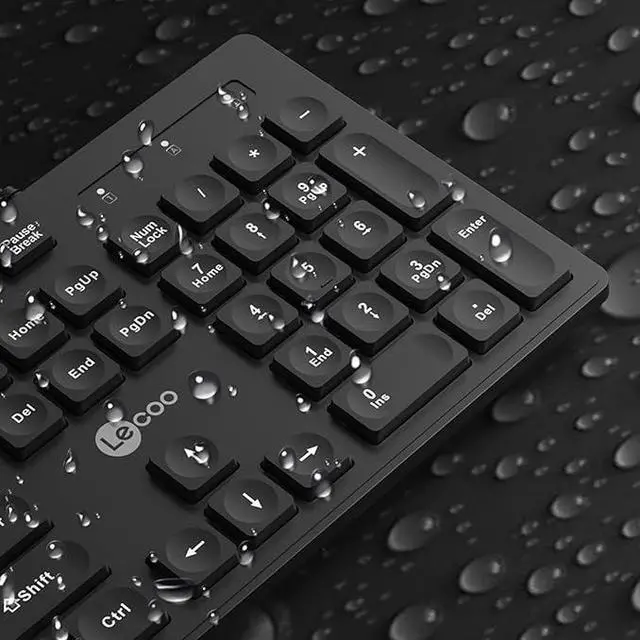 Alt view image 3 of 6 - Lenovo (Lecoo) KB102, USB Wired Keyboard, 10 million key lifespan, (SPANISH) Layout
