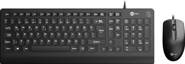 Alt view image 2 of 4 - Lenovo (Lecoo) CM103, Wired Keyboard + Mouse combo, (SPANISH) Layout, 1000 DPI mouse, 10 million clicks keyboard lifespan