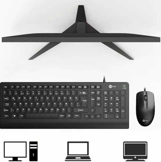 Alt view image 3 of 4 - Lenovo (Lecoo) CM103, Wired Keyboard + Mouse combo, (SPANISH) Layout, 1000 DPI mouse, 10 million clicks keyboard lifespan