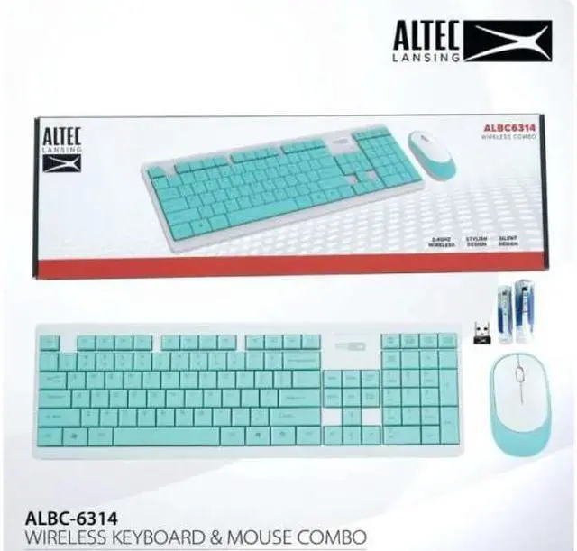 Alt view image 4 of 5 - ALTEC LANSING ALBC6314, Wireless Keyboard & Mouse Combo, USB receiver, Silent Design, 
 (ENGLISH)
