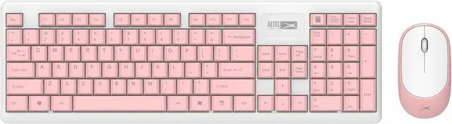 Main image of ALTEC LANSING ALBC6314, Wireless Keyboard & Mouse Combo, USB receiver, Silent Design, 
 (ENGLISH) Pink