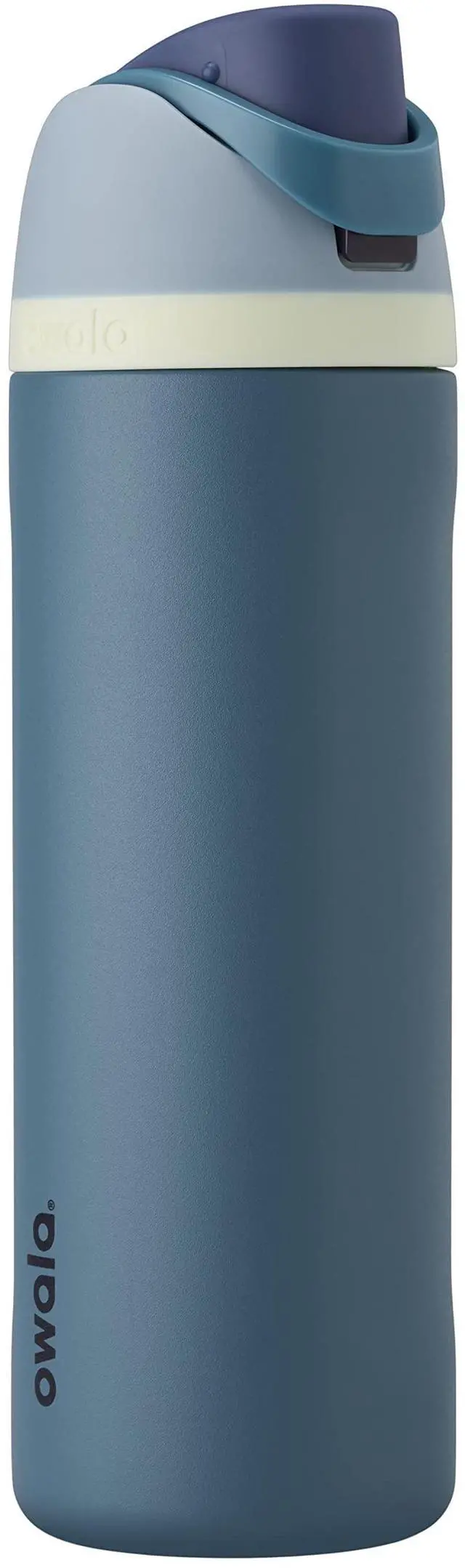 Main image of Owala FreeSip Insulated Stainless Steel Water Bottle with Straw for Sports and Travel, BPA-Free, 24-oz, Blue/Teal (Denim)