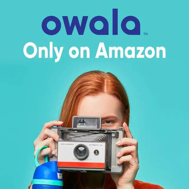 Alt view image 6 of 7 - Owala FreeSip Insulated Stainless Steel Water Bottle with Straw for Sports and Travel, BPA-Free, 24-oz, Blue/Teal (Denim)