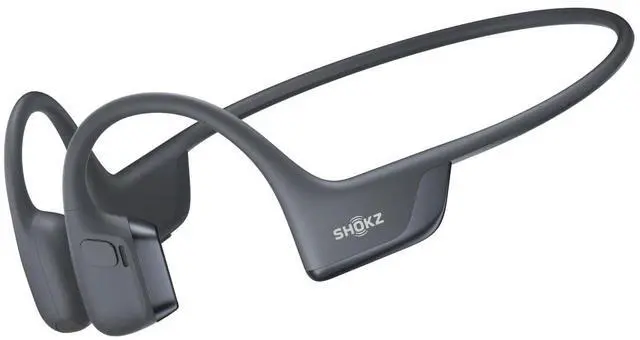 Main image of OpenRun Pro 2 Bone Conduction Bluetooth Sport Headphones, Black | Bundle with Reflective StripOpen-ear awareness; DualPitch premium soundSmart Mic; IP55; 12H battery; Running/cycling/hiking