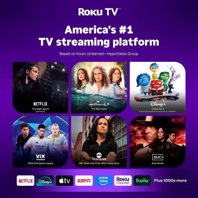 Alt view image 2 of 7 - Aurzen Roku TV Smart Projector with Wifi and Bluetooth, Roku Streaming Experience Built-in, 1080P FHD, DoIby Audio, Auto Focus & Keystone, Zoom, Movie Portable Outdoor Mini Projector, White
