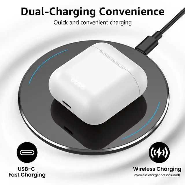 Alt view image 11 of 14 - TOZO T6 True Wireless Earbuds Bluetooth Headphones Touch Control with Wireless Charging Case IPX8 Waterproof Stereo Earphones in-Ear Built-in Mic Headset, Premium Deep Bass for Sport, Black