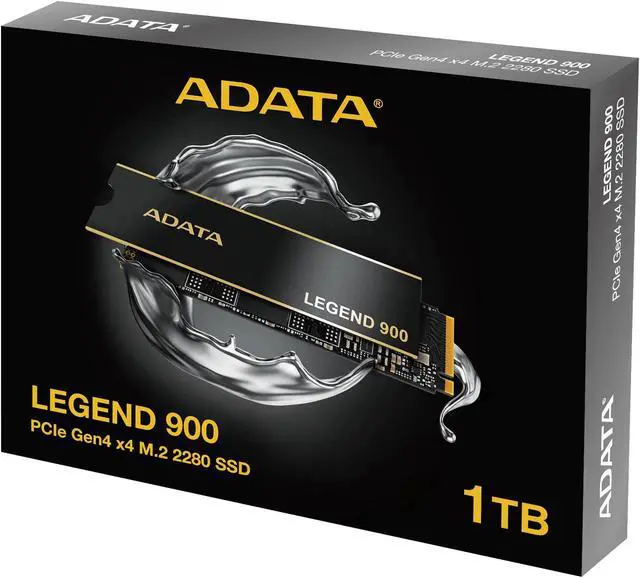 Alt view image 6 of 6 - ADATA 1TB SSD Legend 900 PCIe Gen4x4 NVMe M.2 Internal Gaming SSD Up to 7,000 MB/s PS5 Compatible (SLEG-900-1TCS) - Black-all-new