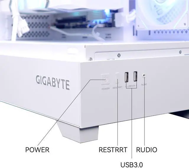 Alt view image 5 of 7 - YEAH MAGIC Gaming Desktop PC AMD Ryzen 7 7800X3D 4060Ti 32GB DDR5 RAM 1TB M.2 NVMe PCIe 4.0x4 SSD Windows 11 Home ARGB Water Cooler WIFI 650W Gold PSU PC Business Home Office Work Sea View Room White