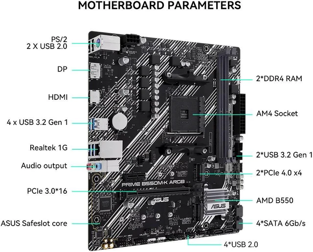 Yeah Pc YEAH MAGIC Gaming Desktop AMD Ryzen 7 5700X3d RX 6750GRE DDR4 32GB(16G ...