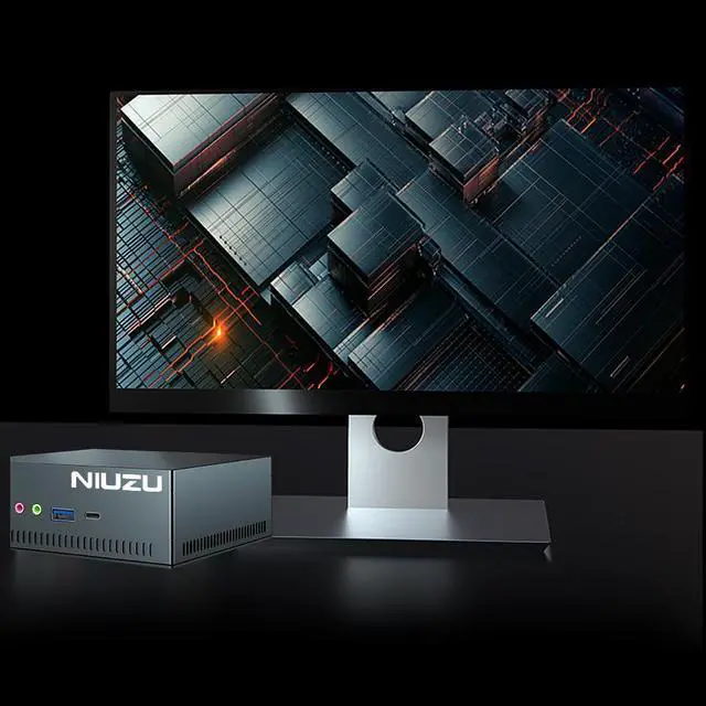 Alt view image 5 of 7 - NIUZU Customize Business Mini PC AMD R3 3250U (up to 3.50GHz ) Dual-Core APU Home Office Work Desktops Computer