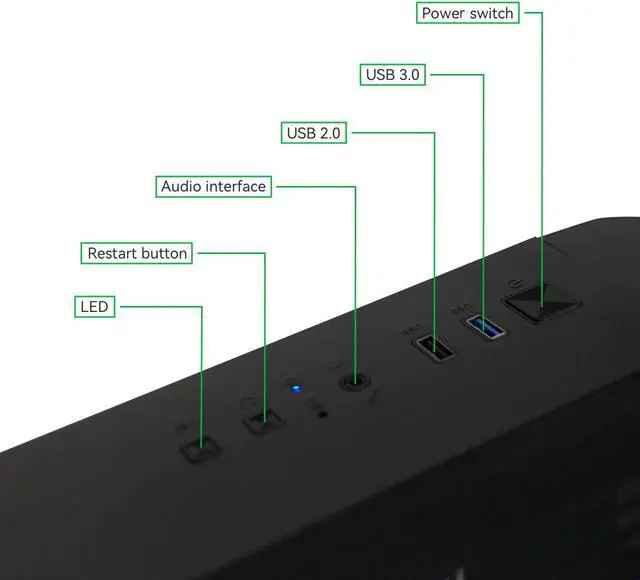 Alt view image 5 of 7 - YEAH MAGIC Arcane S1 Gaming Desktop - AMD Ryzen 7 5700X 3D - RTX 4060 32GB (16GB*2) DDR4 3200MHz 1TB NVMe SSD ARGB Fans 650W PSU WIFI Perfect for Gaming - Business - Design Win 11 Home Gaming Pc