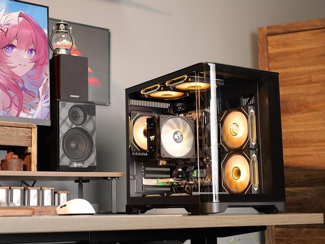 Alt view image 3 of 7 - YEAH MAGIC Gaming PC Desktop AMD Ryzen 5 5600GT,16GB DDR4 3200MHz,1TB M.2 NVMe PCle4.0 Gen4,650W 80PLUS PSU,WiFi,Game Design Office console,Sea View Room,Windows 11 Tower Prebuilt PC computer