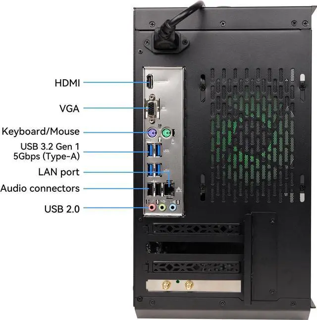 Alt view image 3 of 6 - YEAH MAGIC Gaming Desktop AMD Ryzen 5 8600G (Beat i9 11900) 16GB DDR5 1T NVME SSDWin 11 Home Gamer Computer Office Work WIFI Business Gaming PC 90% new appearance