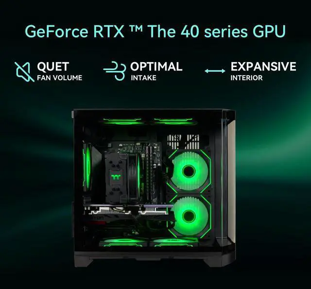Alt view image 3 of 7 - YEAH MAGIC Gaming Desktop - AMD Ryzen 7 5700X 3D - RTX 4060 8GB - 32GB (16GB*2) DDR4 3200MHz - 1TB NVMe SSD - ARGB Fans - 650W PSU WIFI Perfect for Gaming -Prebuilt Gaming Pc 90% Appearance