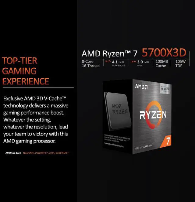 Alt view image 7 of 7 - YEAH MAGIC Gaming Desktop - AMD Ryzen 7 5700X 3D - RTX 4060 8GB - 32GB (16GB*2) DDR4 3200MHz - 1TB NVMe SSD - ARGB Fans - 650W PSU WIFI Perfect for Gaming -Prebuilt Gaming Pc 90% Appearance