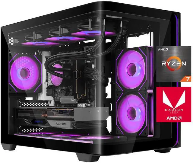 Main image of YEAH MAGIC Gaming Desktop PC AMD Ryzen 7 9700X RTX 5060 TI 16GB 32G RAM 1TB M.2 NVMe PCIe4.0 SSD 360MM Cooler Gaming Computer WIFI Windows 11 Home