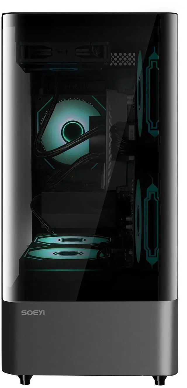 Alt view image 3 of 7 - YEAH MAGIC Arcane Z1 Gaming Desktop,AMD Ryzen 7 5700X, RTX5060,32GB DDR4 3200MHz RAM 1TB M.2 NVMe SSD, WIFI Windows 11 Home Gaming PC,Prebuilt PC