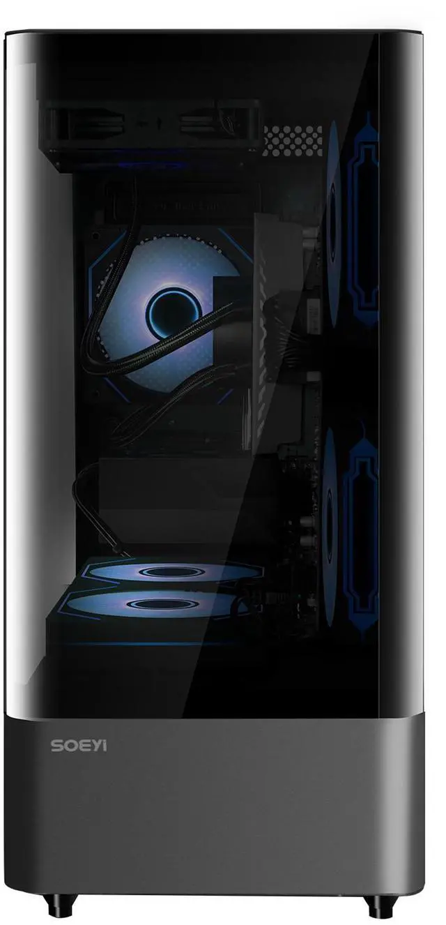 Alt view image 4 of 7 - YEAH MAGIC Arcane Z1 Gaming Desktop, Ryzen 7 5700X, NVIDIA RTX 5060 ,32GB DDR4 RAM, 1TB M.2 NVMe SSD ,Windows 11 home,WIFI, Liquid Cooler , ARGB Fans , Pc for Gaming Design Office , Prebuilt Gaming Pc