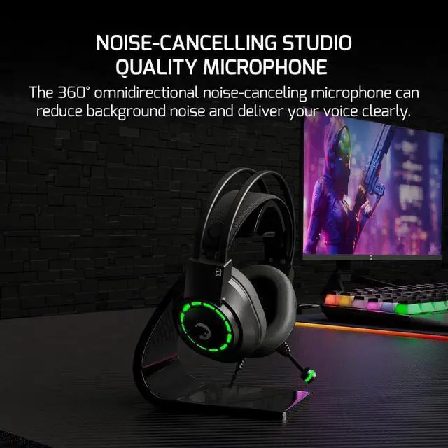 Alt view image 6 of 7 - GAMEPOWER Voldon X 3.5mm Jack Gaming Headset - Wired Headphones with 50MM Drivers, Comfort Design, Noise Cancelling Mic, PS4, PS5, for Xbox, Black