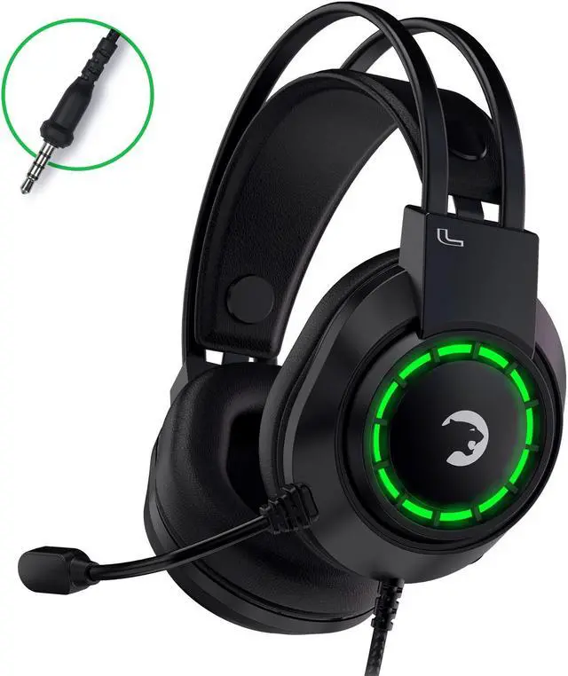 Main image of GAMEPOWER Voldon X 3.5mm Jack Gaming Headset - Wired Headphones with 50MM Drivers, Comfort Design, Noise Cancelling Mic, PS4, PS5, for Xbox, Black