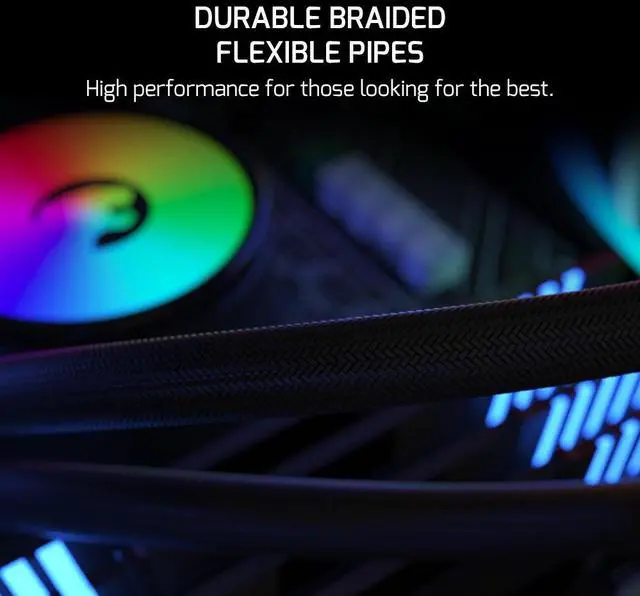 Alt view image 4 of 7 - Gamepower Skadi 120 AIO CPU Liquid Cooler, ARGB Pump, 120mm Radiator with 1X PWM ARGB Fan, 13.4 W/mK Thermal Paste, Compatible with Intel and AMD