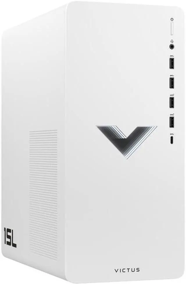 Main image of HP Victus 15L TG02-0346ST Gaming Desktop Intel Core i5-12400 2.5 GHz up to 4.4 GHz Intel Arc A380 Graphics 8GB DDR4 RAM 256GB PCIe NVMe M.2 SSD Windows 11 Home, White - 49N24AV-V034