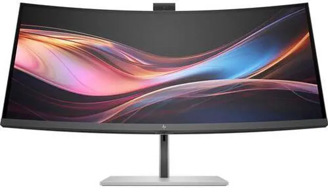 Alt view image 2 of 5 - HP Series 7 Pro 34" WQHD Curved Monitor 1440p 21:9 5ms GtG Brightness 400 nits Contrast Ratio 2000:1 5MP HDR USB-C FreeSync Premium DisplayPort HDMI - 8K157AA