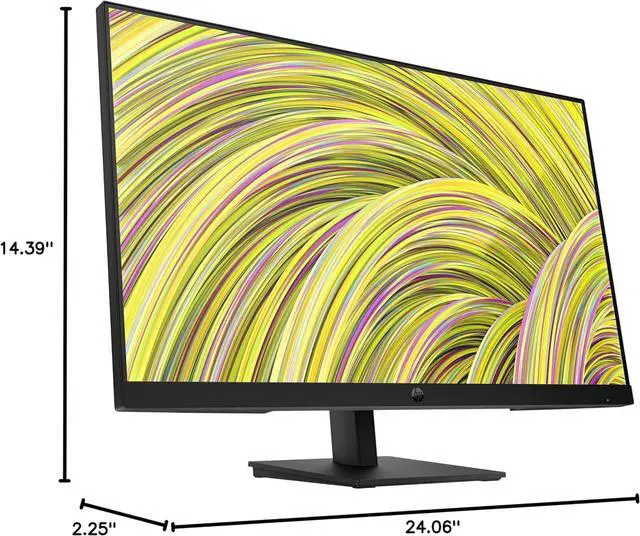 Alt view image 5 of 7 - HP P27h G5 27" IPS FHD Monitor 75Hz Response Time 5ms 1000:1 Brightness 250 nits Height and Tilt Adjustment VGA, HDMI & DisplayPort - 64W41AA